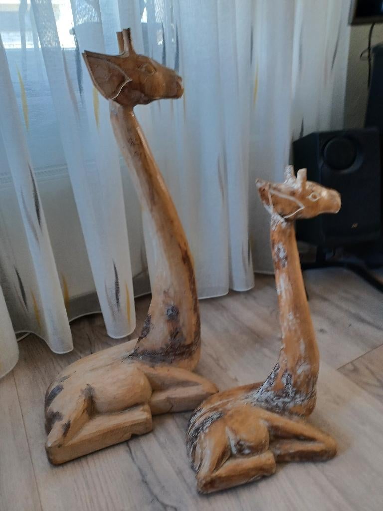 Giraffen, Huis en Inrichting, Woonaccessoires | Overige, Ophalen, Zo goed als nieuw