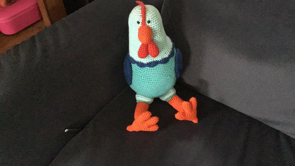 Zelfgehaakte kip katrien, Ophalen, Nieuw, Haken, Patroon of Boek