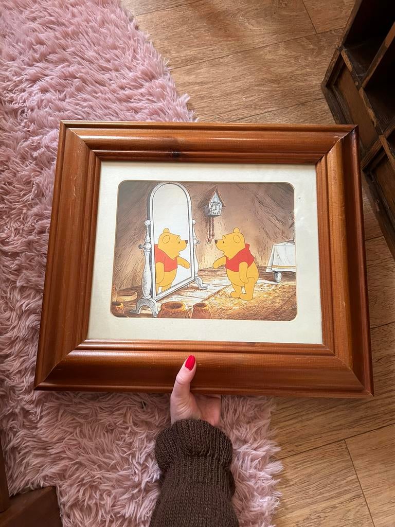 Winnie the Pooh fotolijst hout 42x37cm, Ophalen, Hout, Minder dan 50 cm