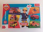 Puzzel van Brandweerman Sam 100 stukjes -  Trefl, Ophalen of Verzenden, Meer dan 50 stukjes, Gebruikt, 4 tot 6 jaar