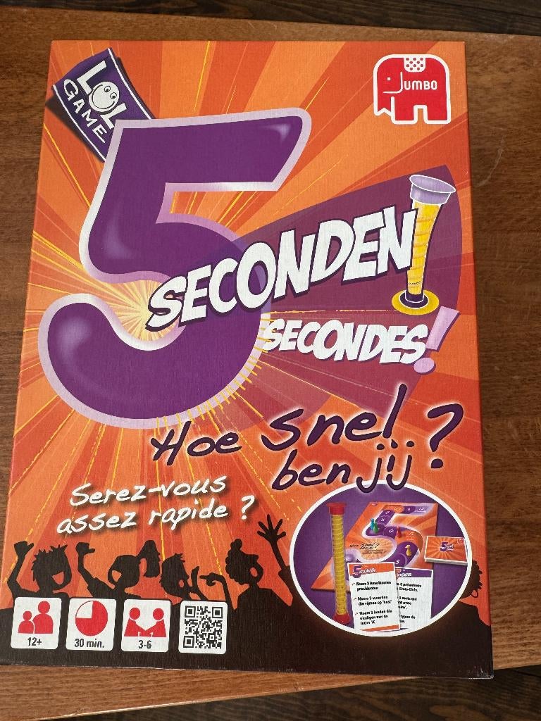 5 Seconden – Partyspel van Jumbo (NL/FR), Ophalen of Verzenden, Zo goed als nieuw, Jumbo