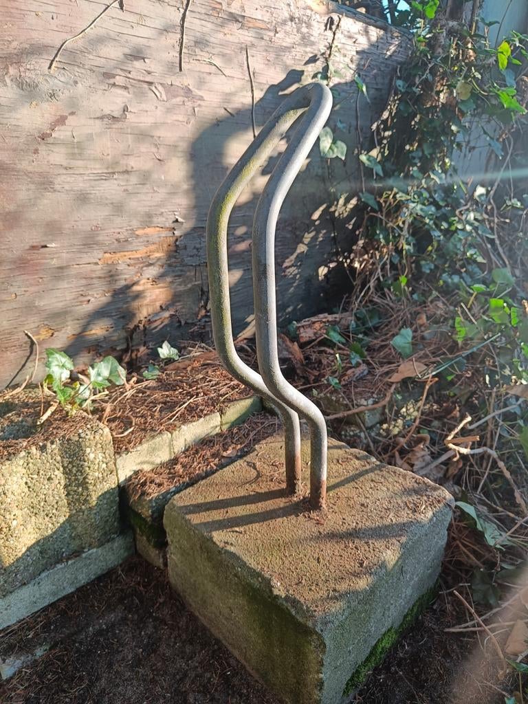 Tegel met fietsenrek vooor één fiets, Fietsen en Brommers, Ophalen, Gebruikt