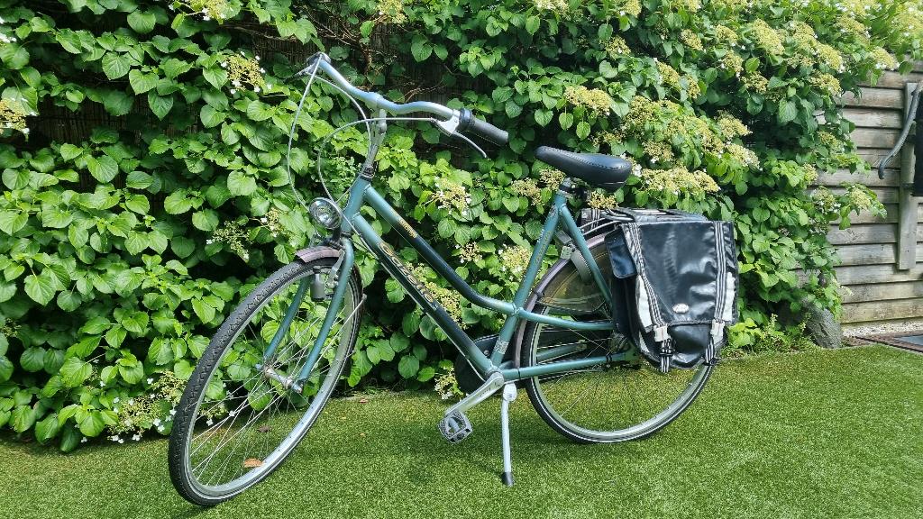 Dames Gazelle groen, Fietsen en Brommers, Ophalen, Gebruikt, Gazelle, Versnellingen