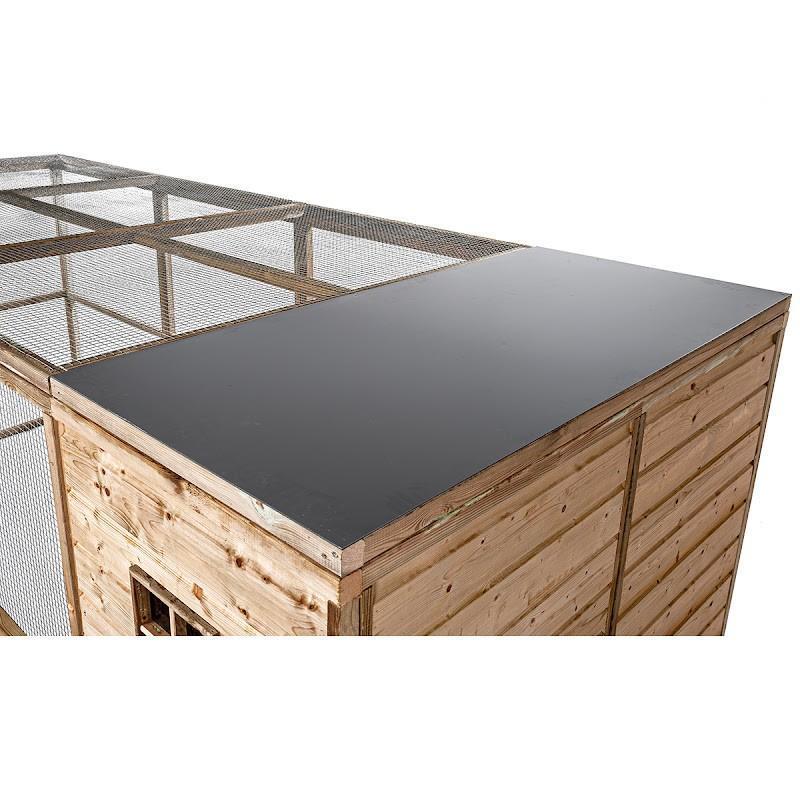 Volière Jesse met een dichte sluis en nachthok, Dieren en Toebehoren, Vogels | Hokken en Kooien, Ophalen of Verzenden, Nieuw, Hout