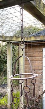 Oude Wildhaak - brocante landelijk wildkroon smeedijzer, Antiek en Kunst, Antiek | Gereedschap en Instrumenten, Ophalen of Verzenden