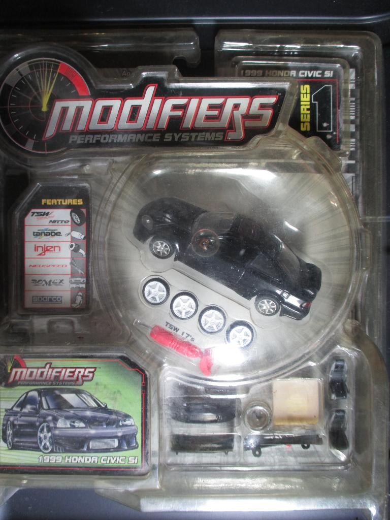 1/43 1999 Honda Civic Si - Modifiers met tuning kit, Hobby en Vrije tijd, Modelauto's | 1:43, Ophalen of Verzenden, Nieuw, Auto