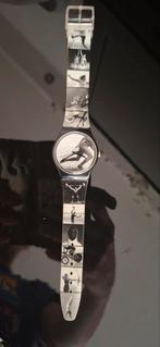 Vintage Swatch horloge met sportieve afbeeldingen, Ophalen of Verzenden
