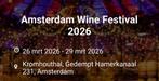 2 kaarten zaterdag - Amsterdam Wine Festival, Tickets en Kaartjes, Twee personen