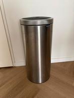 Brabantia Touch Bin prullenbak 30 liter, 50 tot 75 cm, Ophalen of Verzenden, Rvs, 20 tot 30 liter