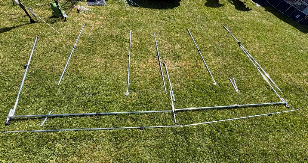 Set stalen voortent stokken maat 12/13, Ophalen, Zo goed als nieuw, Dorema