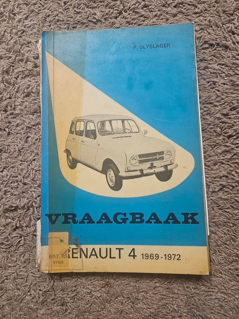 Vraagbaak Renault 4 (1969-1972) - P. Olyslager, Boeken, Auto's | Boeken, Ophalen of Verzenden, Gelezen, Renault, P. Olyslager