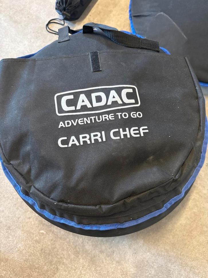 Cadac Carri Chef en Skottel met pizzasteen, Tuin en Terras, Houtskoolbarbecues, Gebruikt, Met accessoires, Ophalen of Verzenden