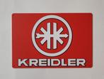 Kreidler Logo rood reclamebord van metaal wandbord decoratie, Reclamebord, Info@deconoord.nl, Deco Noord, Nieuw