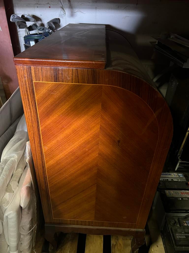 Secretaire met rolklep, Egottn Ostergaard, jaren 60, Huis en Inrichting, Kasten | Secretaires, Gebruikt, Ophalen of Verzenden