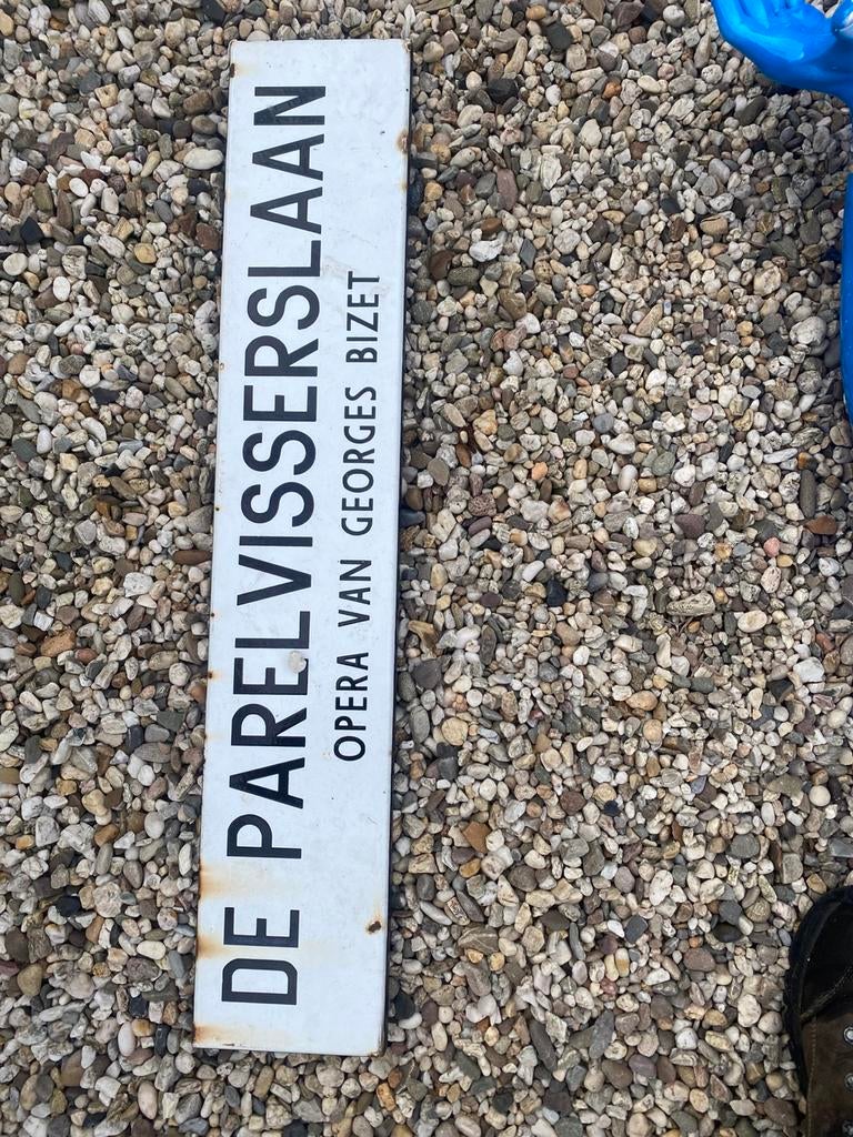 Emaille bord, Ophalen of Verzenden