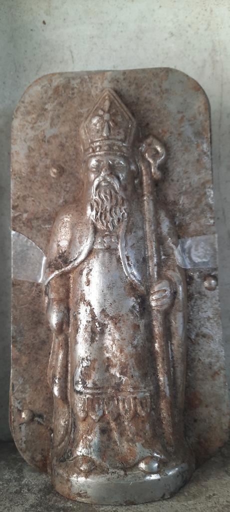 Antieke Sinterklaas chocoladevorm, Verzamelen, Supermarktacties, Ophalen of Verzenden