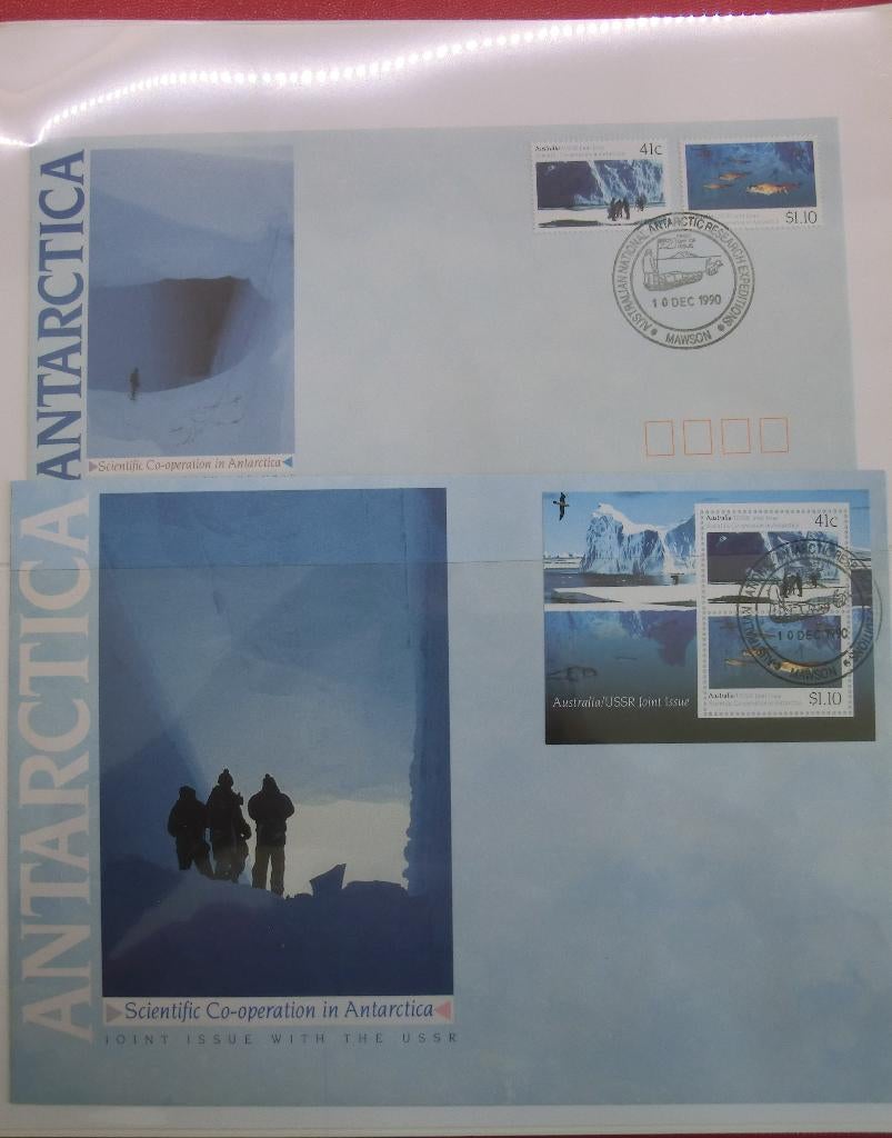 prachtcollectie covers Australisch Antarctica, Ophalen of Verzenden, Gestempeld