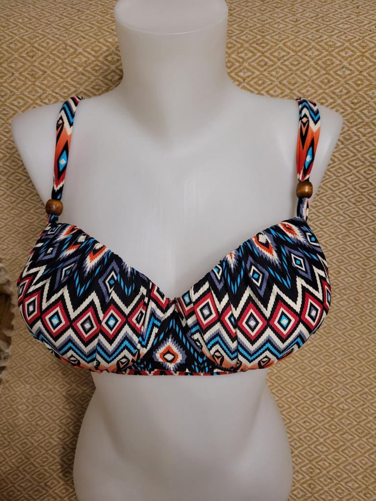 Beachwave zigzag bikini top maat 44 46 of 48, Kleding | Dames, Badmode en Zwemkleding, Ophalen of Verzenden, Nieuw, Blauw, Bikini
