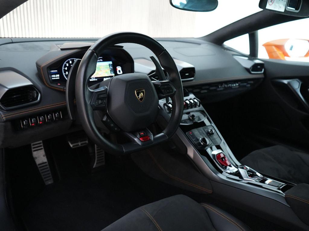 Lamborghini Huracán LP610-4 5.2 610pk V10 |Arancio Borealis, Auto's, Lamborghini, Automaat, Stof, 1507 kg, Parkeersensor