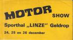 So276 - sticker motorshow sporthal linze geldrop, Ophalen of Verzenden, Zo goed als nieuw, Overige typen