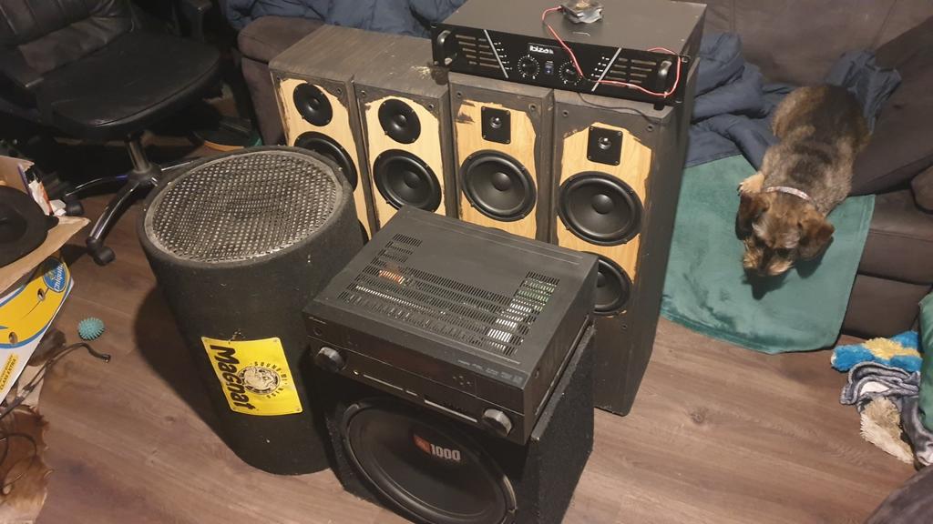 home cinema 1000+ watt 7.3 mogelijk, Audio, Tv en Foto, Home Cinema-sets, Gebruikt, 7.1-systeem, 70 watt of meer, Ophalen