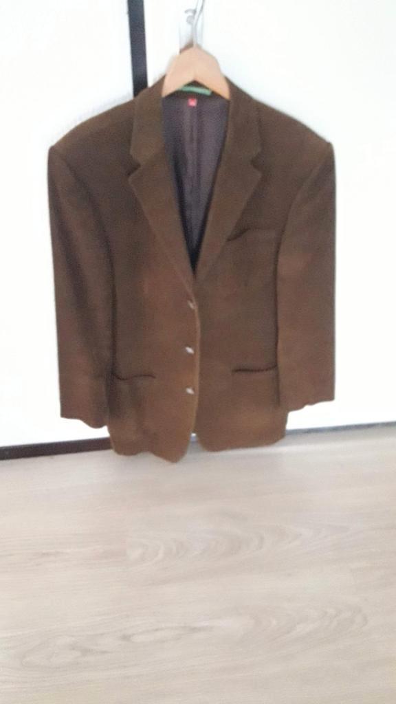 Bruin colbert heren - Maat 49, Kleding | Heren, Kostuums en Colberts, Zo goed als nieuw, Maat 52/54 (L), Bruin, Ophalen of Verzenden