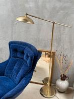 Vintage messingkleurige vloerlamp, Ophalen, Gebruikt, Q, Q