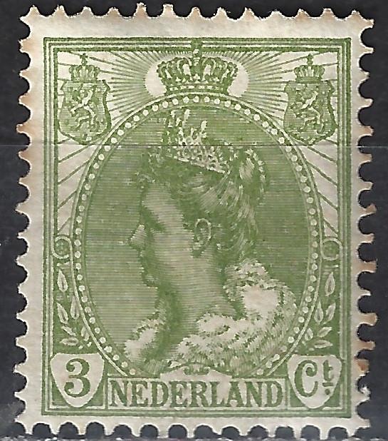 Nederland 57 ongebruikt Wilhelmina 1899 ; Nederland 10% CW, Postzegels en Munten, Ophalen of Verzenden, T/m 1940, Postfris