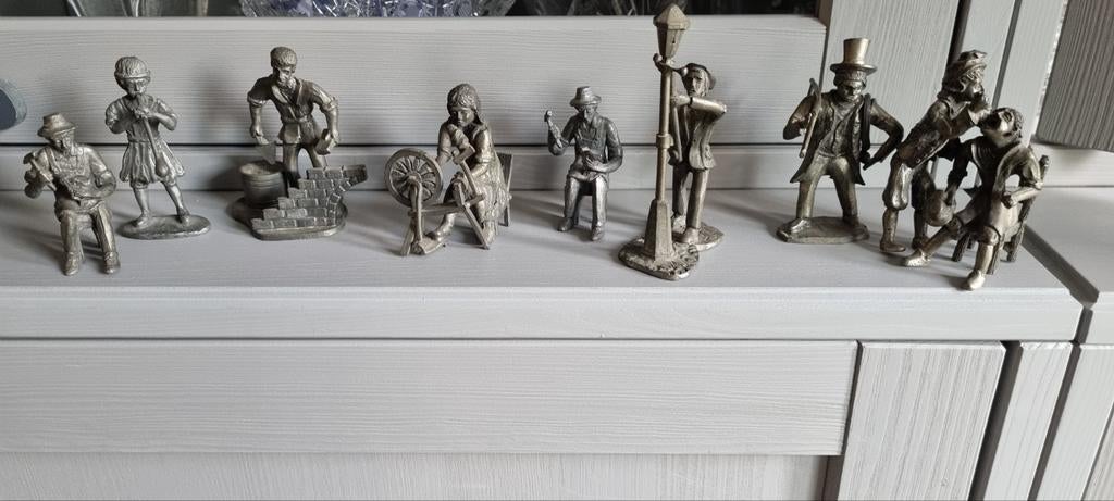 Tinnen beeldjes beroepen, Ophalen of Verzenden