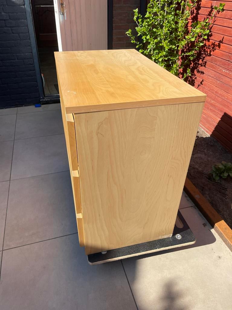 Houten ladekast met 3 laden, Ophalen, Gebruikt, 50 tot 100 cm, 3 of 4 laden