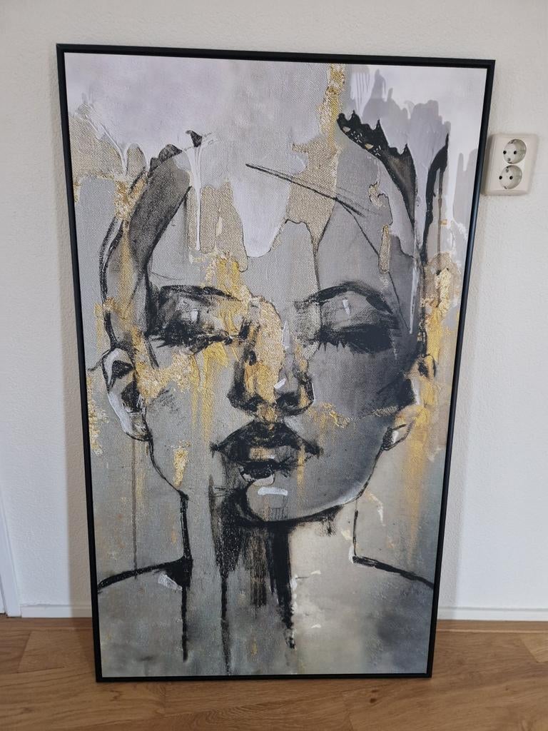 Modern Abstract Schilderij Vrouw 118x70 cm, Antiek en Kunst, Ophalen