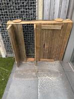 Houten zandbak in de vorm van een auto met speelzand, Ophalen, Gebruikt