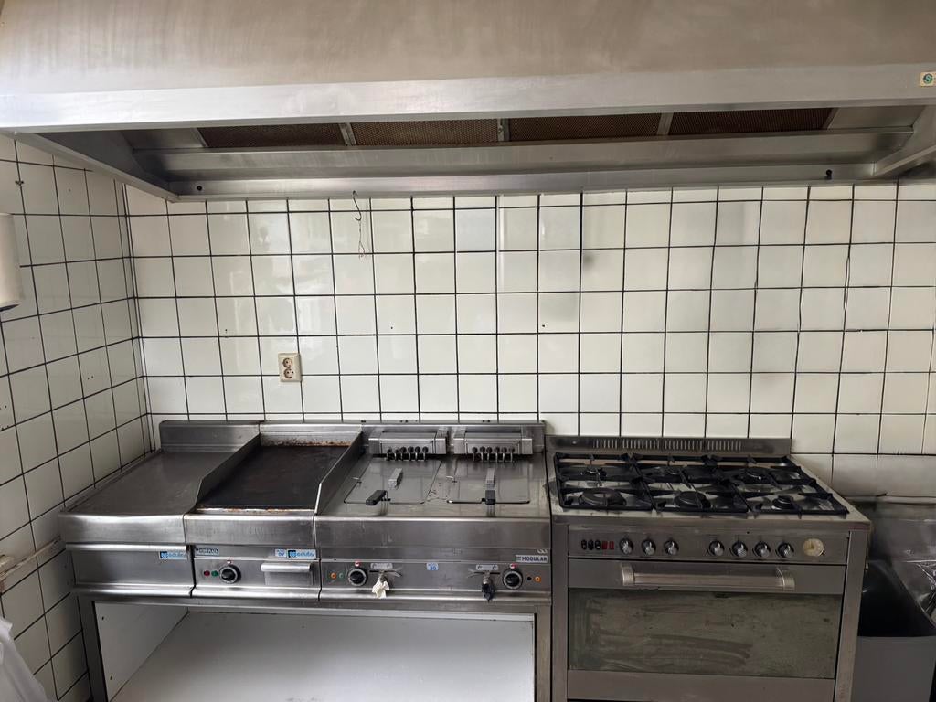 Horeca bakwand, Ophalen, Fornuis, Frituur en Grillen
