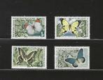 Centraal Afrika 42-45 insect vlinders serie 1963 postfris, Verzenden, Postfris, Dier of Natuur