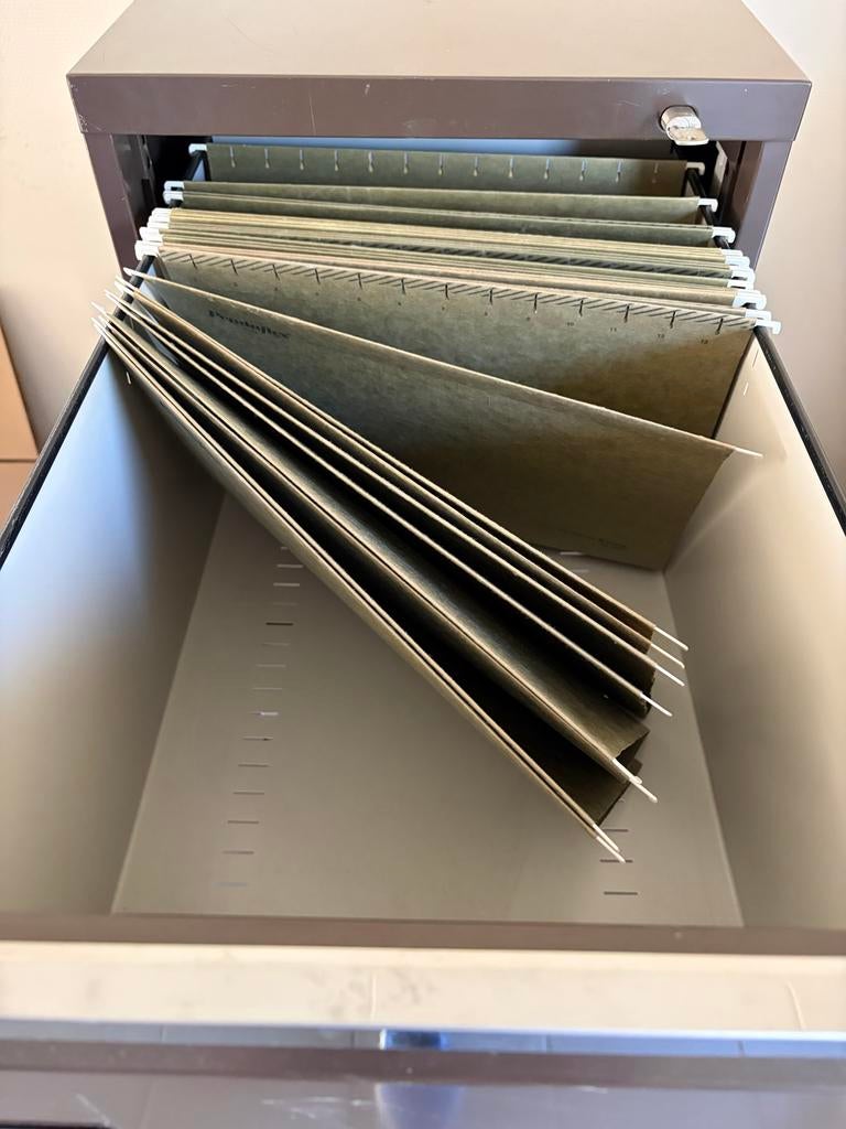 Stalen ladenkast jaren '80 - Ideaal voor kantoor/berging, Huis en Inrichting, Kasten | Ladekasten, Minder dan 50 cm, Gebruikt