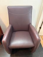 LeoLux fauteuil, Huis en Inrichting, Fauteuils, Ophalen, Gebruikt, Minder dan 75 cm, Leer