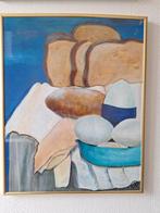 Schilderij acryl op doek in lijst, Antiek en Kunst, Ophalen of Verzenden