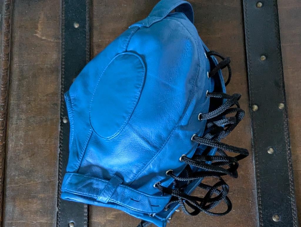 Leren BDSM hood, Verzenden, Nieuw