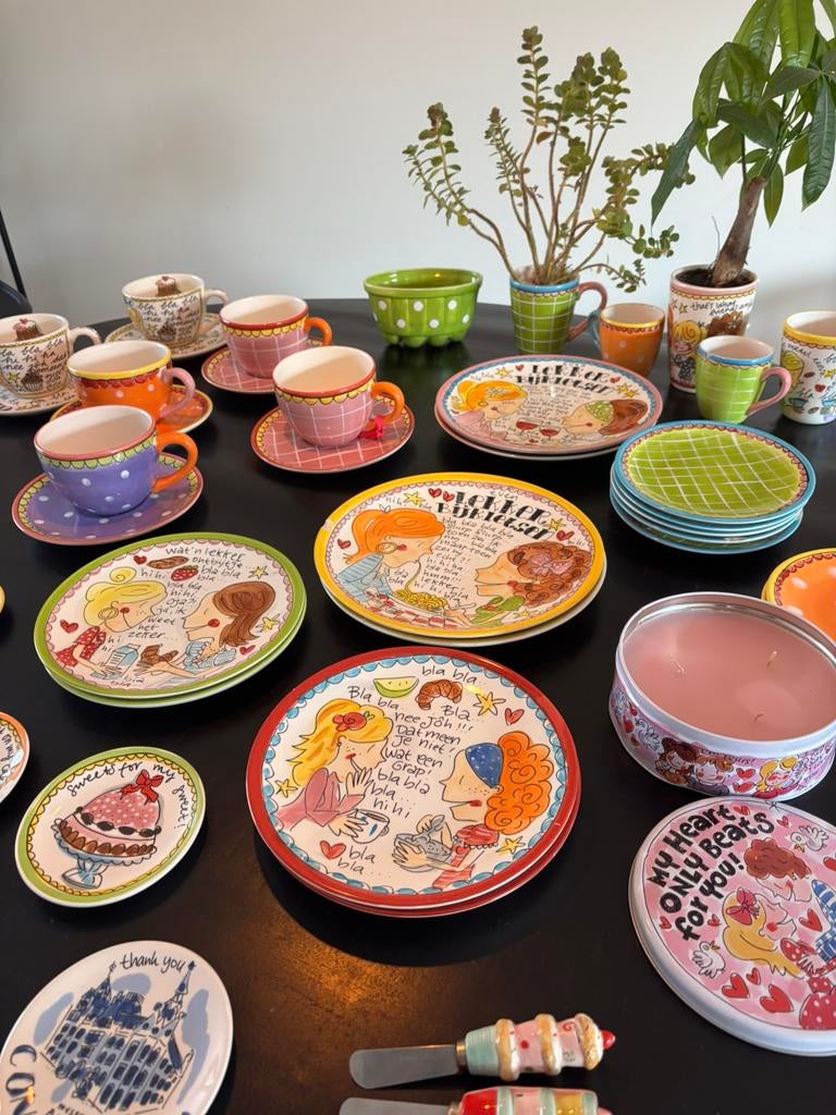 Compleet Blond Amsterdam servies, Gebruikt, Blond Amsterdam, Ophalen of Verzenden, Aardewerk