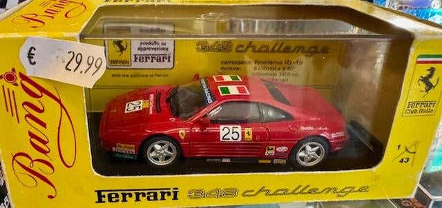 Coelianmodels, Bang, Ferrari 348 Challenge, 1/43, € 29,99, Ophalen of Verzenden, Nieuw, Auto, Overige merken