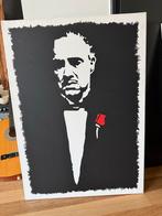 Handgeschilderd canvas: The Godfather - TV Marlon Brando, Ophalen of Verzenden