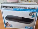 König 2D naar 3D Video Converter set 🎬 | Incl. 4 Brillen 👓, Ophalen of Verzenden, Zo goed als nieuw