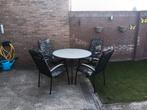 Tuinset - graniet tafelblad -4 stoelen, Ophalen, Overige materialen