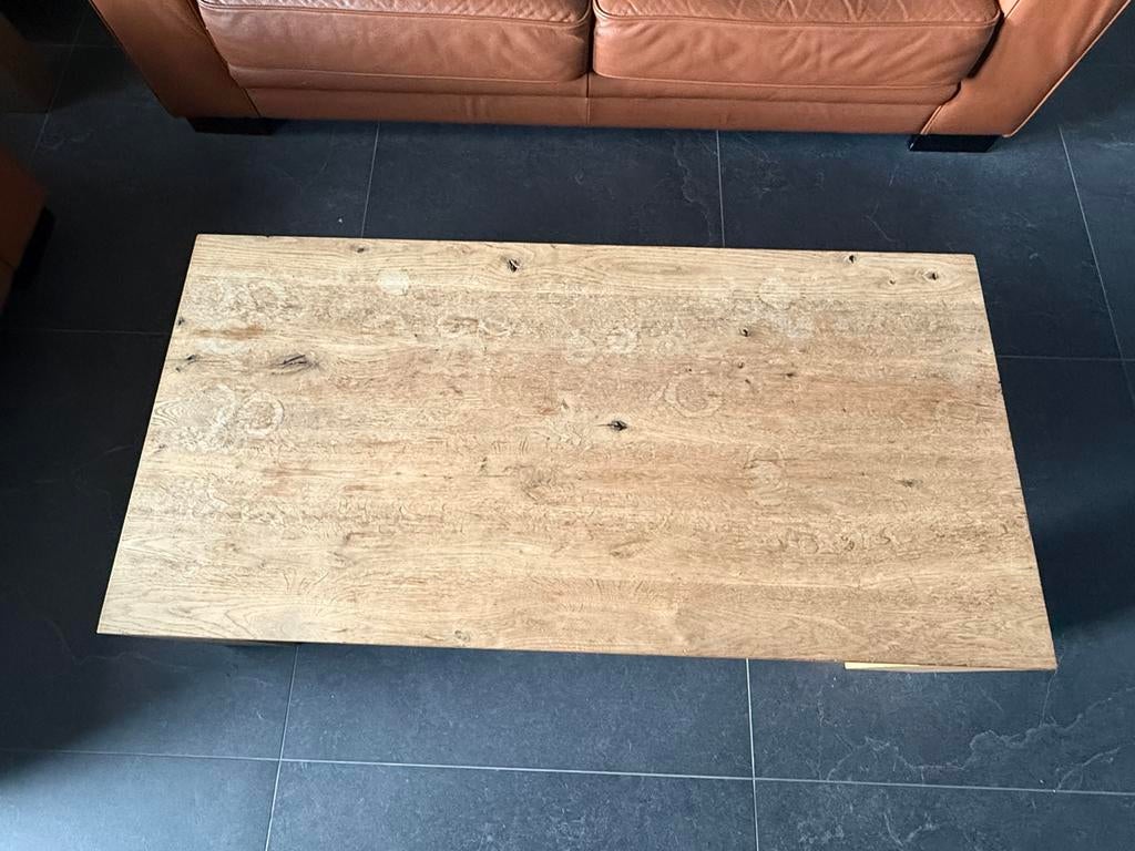 Salontafel gestoomd eiken, Ophalen, 200 cm of meer, 50 tot 100 cm, Zo goed als nieuw