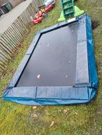 Rechthoekige trampoline 2,14*3,05, Ophalen of Verzenden, Gebruikt