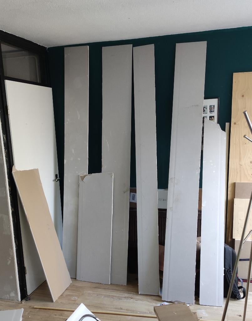 Reststukken gipsplaat voor wand, gratis af te halen, Doe-het-zelf en Verbouw, Platen en Panelen, Ophalen, Gebruikt
