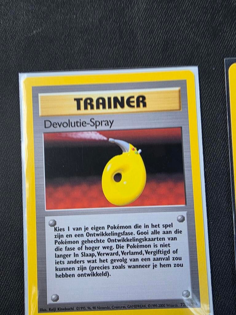 Pokémon Devolutie-Spray Trainer Kaart 72/102 (Base Set 2), Ophalen of Verzenden, Gebruikt, Losse kaart