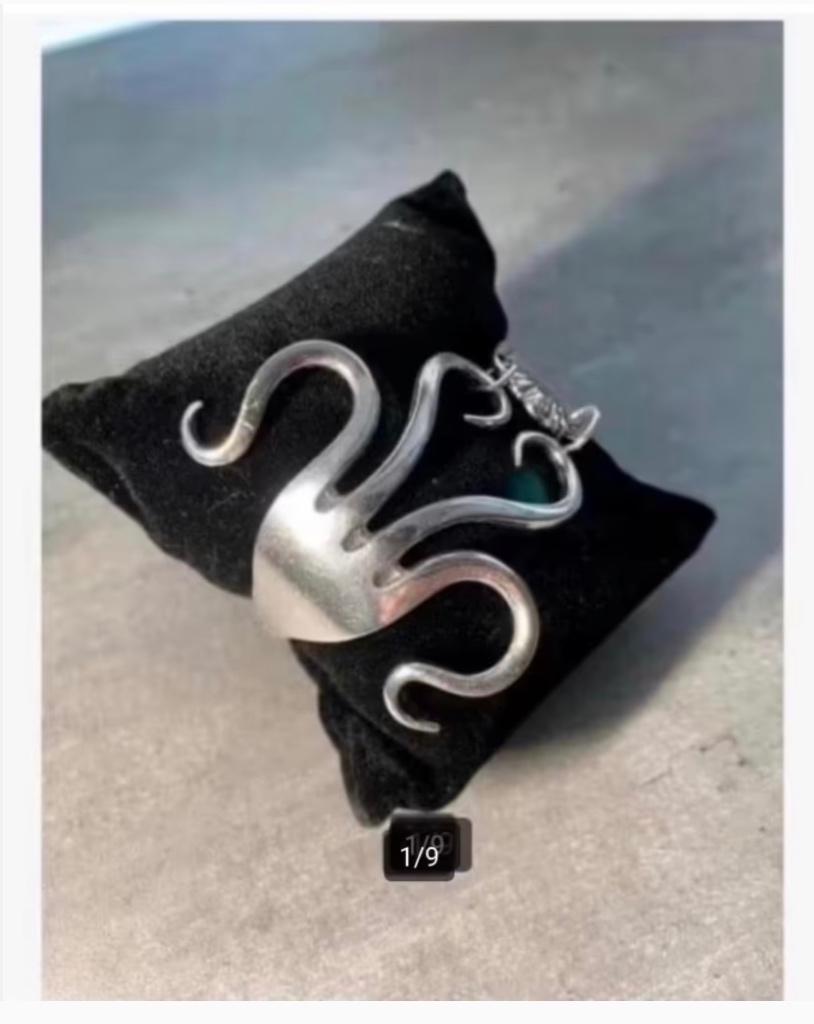 Mooie verzilverde armband, gemaakt van vork, verstelbaar, Overige materialen, Nieuw, Ophalen of Verzenden, X