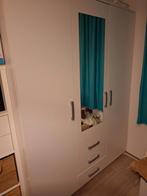 Witte kledingkast met spiegel jysk VELLERUP, 200 cm of meer, 150 tot 200 cm, Zo goed als nieuw, Overige houtsoorten