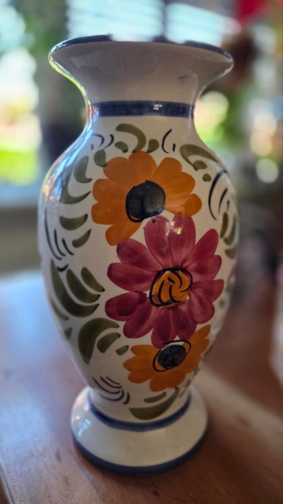 Vaas met bloemen print, Antiek en Kunst, Ophalen